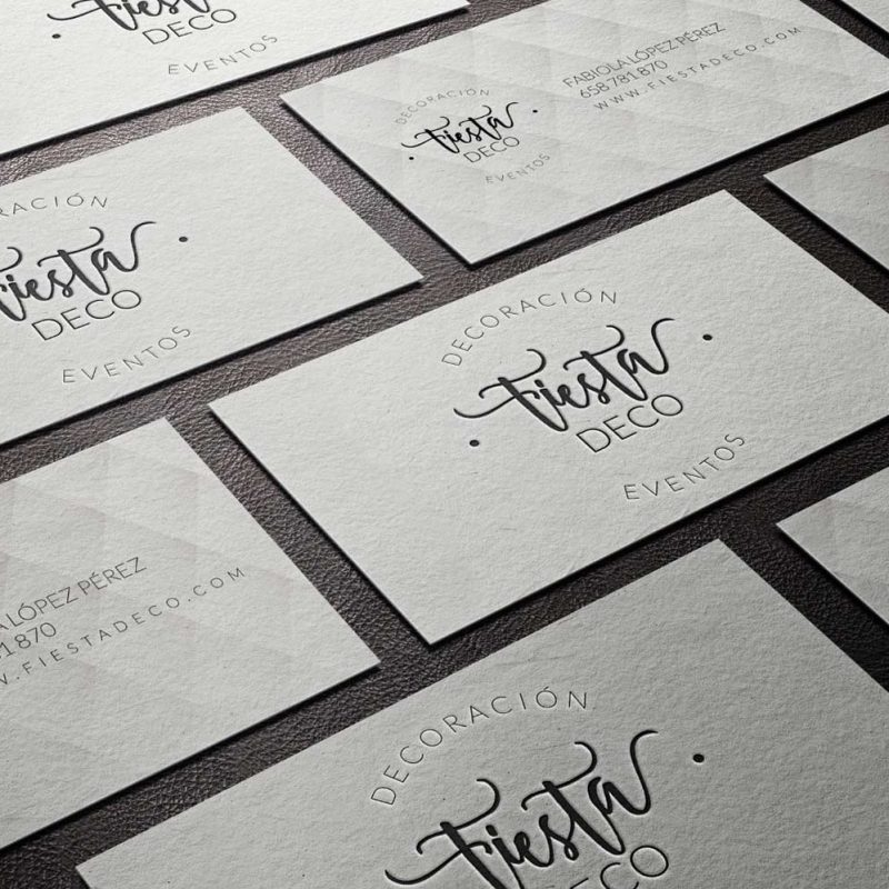 Imagen corporativa para empresa de eventos y decoración