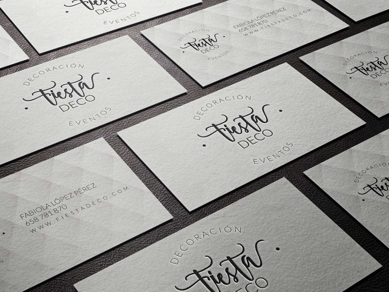 Imagen corporativa para empresa de eventos y decoración
