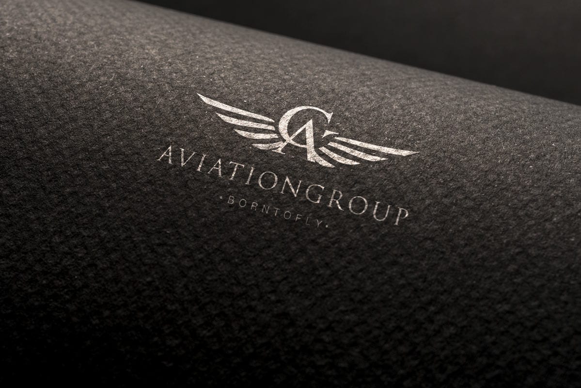 diseño de imagen coporativa para empresa de aviacion