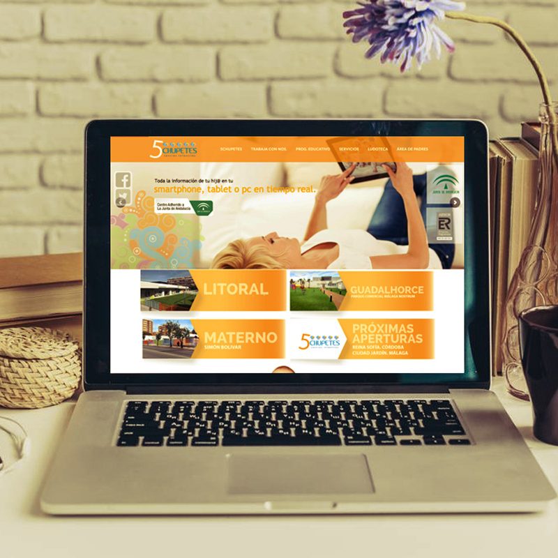 5CHUPETESMÁLAGA desarrollo de pagina web para guarderias