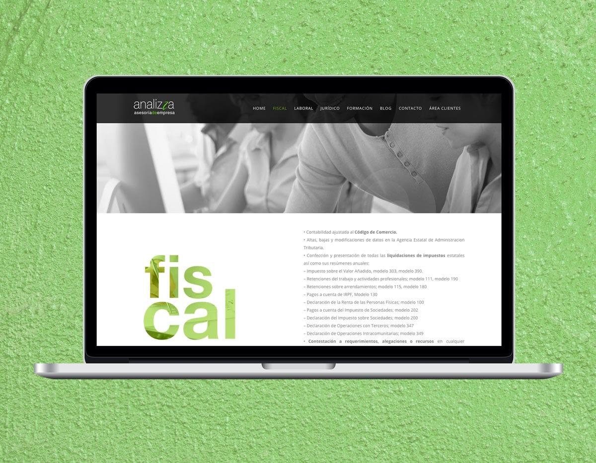 diseño de pagina web para asesoria