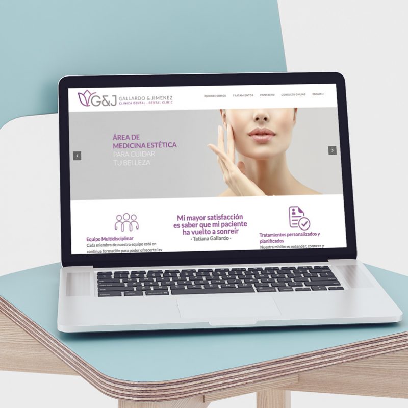 GALLARDO Y JIMÉNEZMÁLAGA Clínica Dental, diseño para tablets y dispositivos moviles