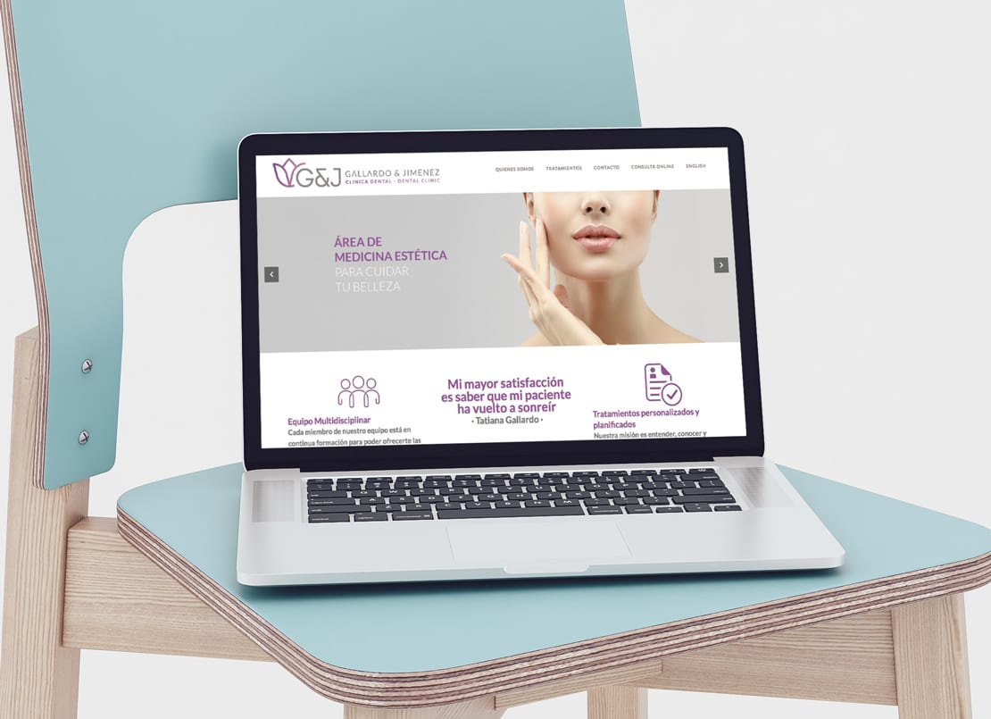 Clínica Dental, diseño para tablets y dispositivos moviles