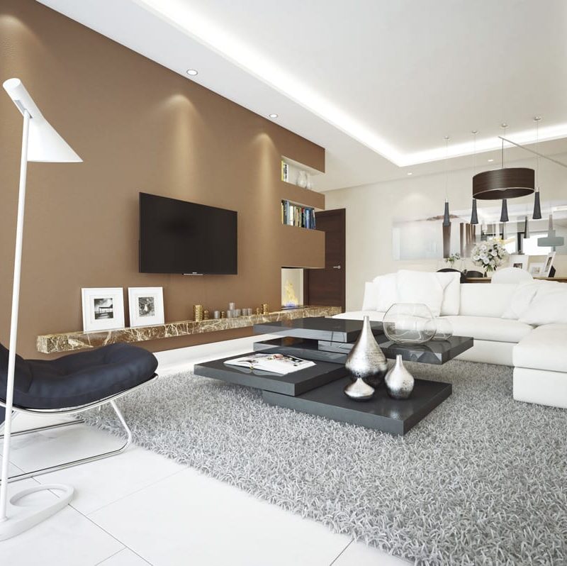 salon hecho en 3d, imagen realista