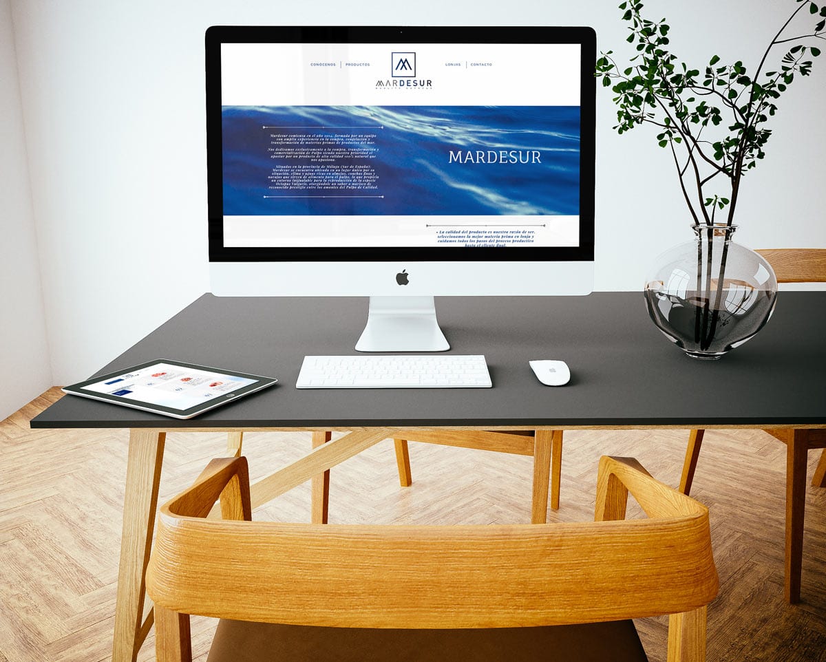 proyecto web realizado para mardesur