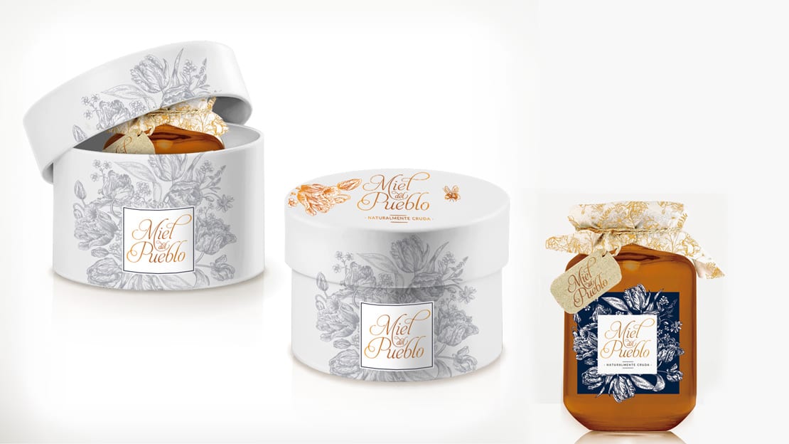 Miel del Pueblo, diseño de cajas y envases