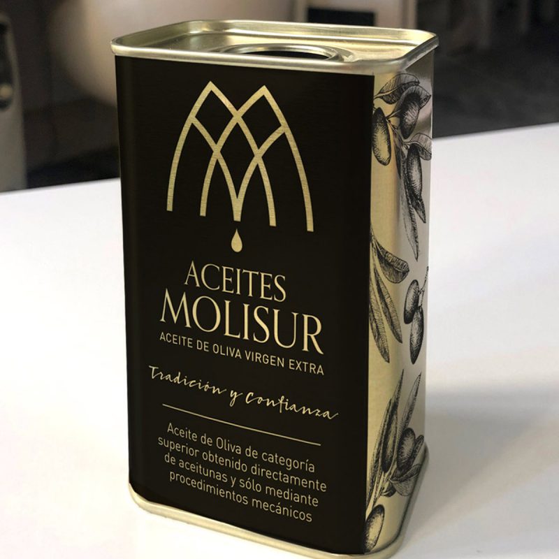 packaging diseño para empresa de aceites