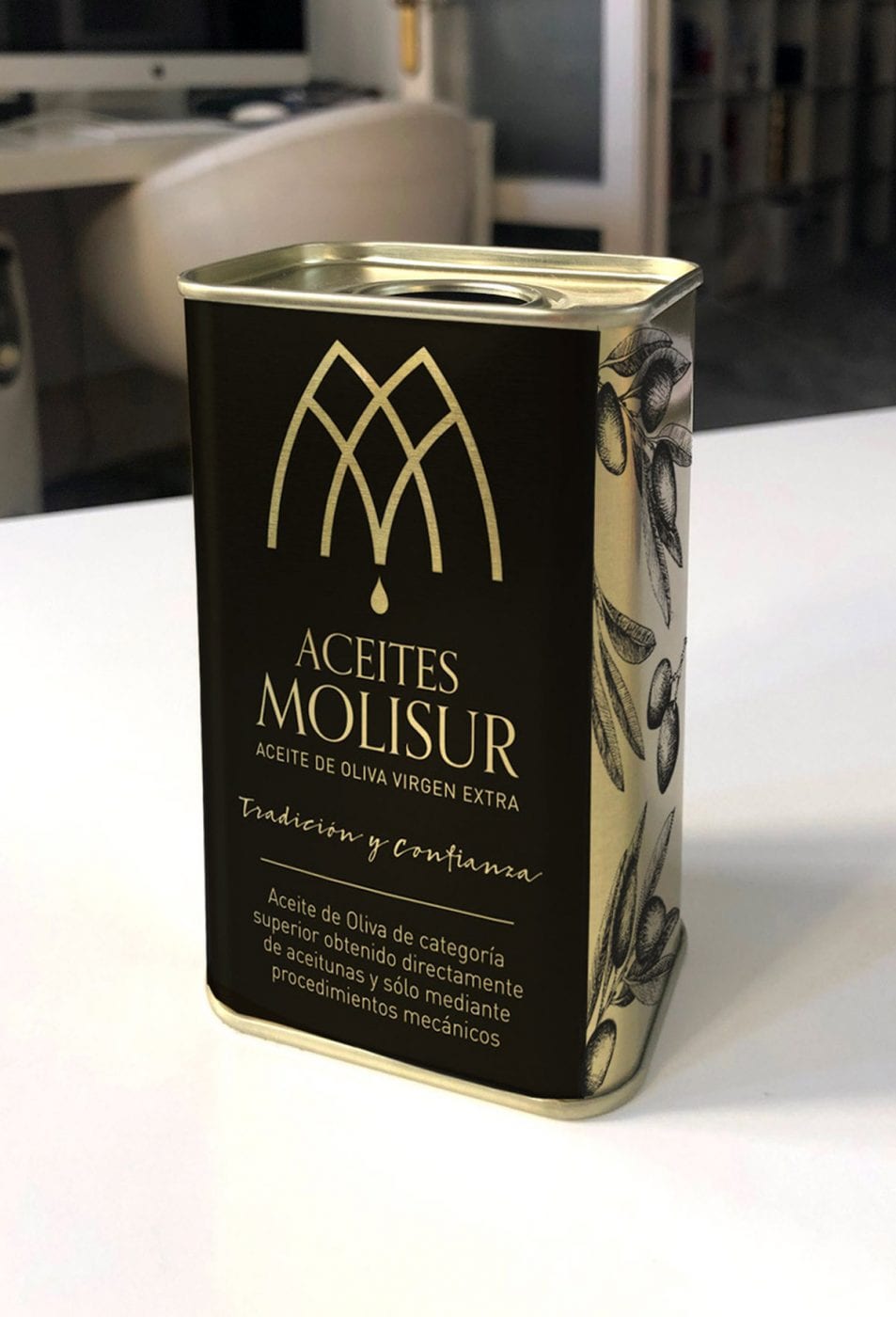 packaging diseño para empresa de aceites