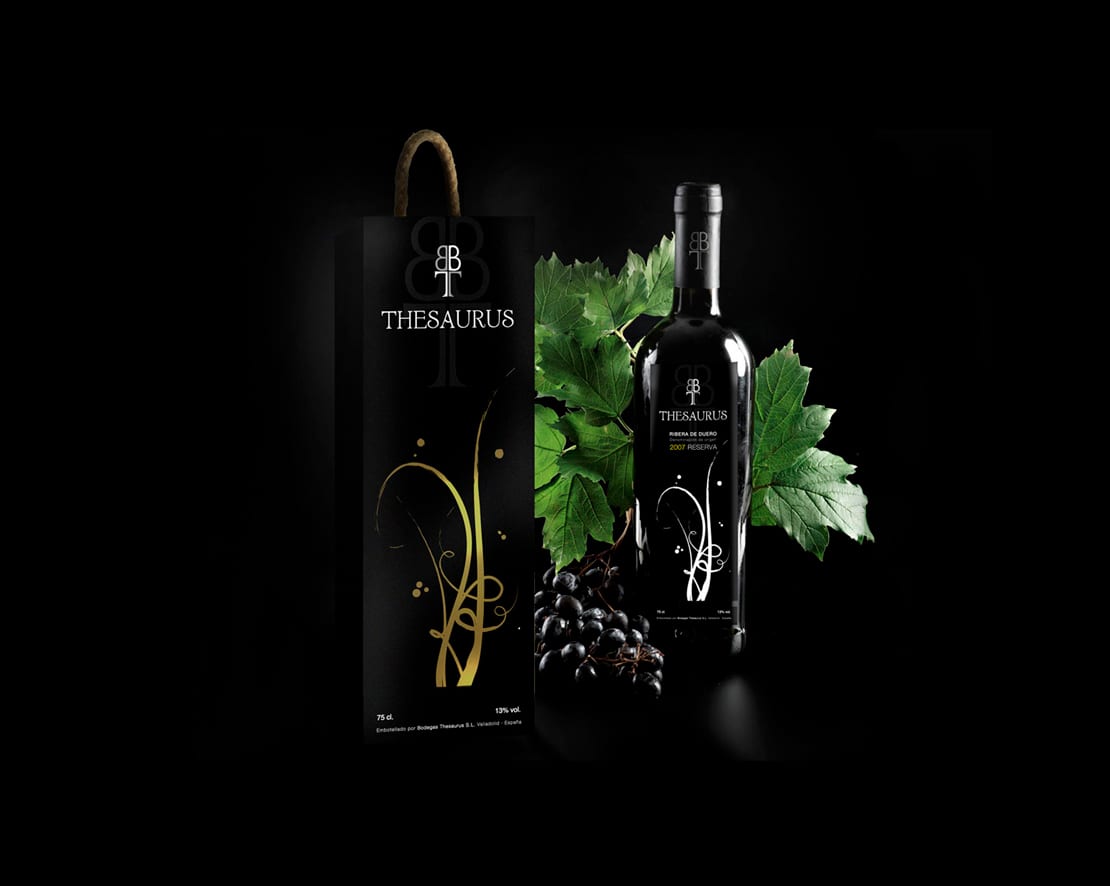 diseño de botellas de vino elegantes