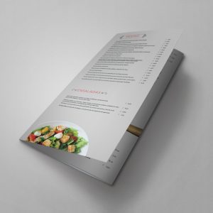 Diseño de cartas para restaurante