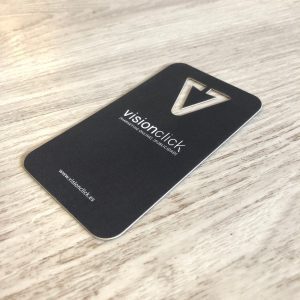 vision click, diseño de tarejta de visita creativa