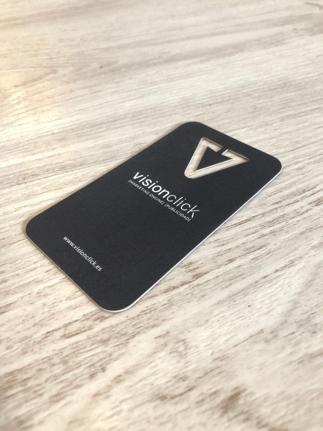 vision click, diseño de tarejta de visita creativa