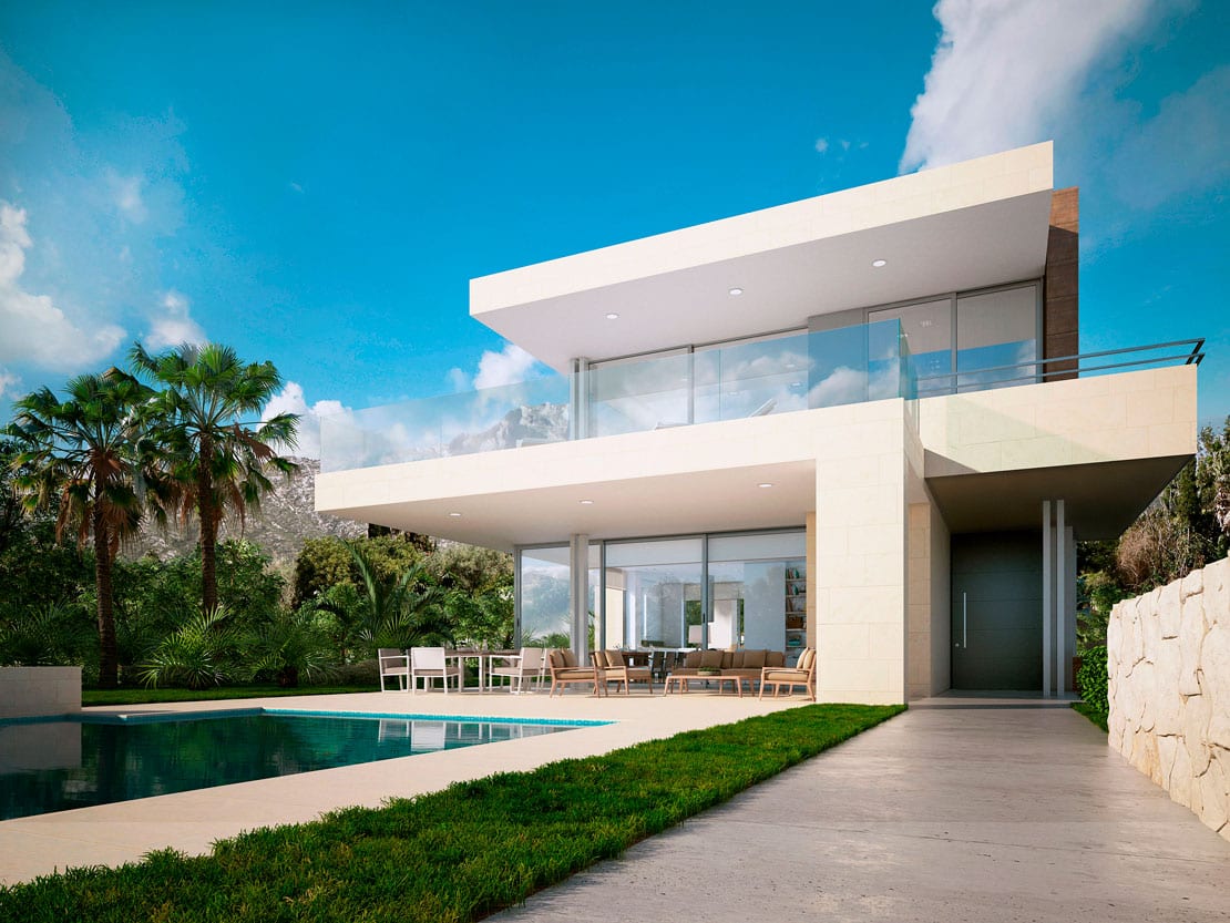 exteriores realizados en 3d con 3d max