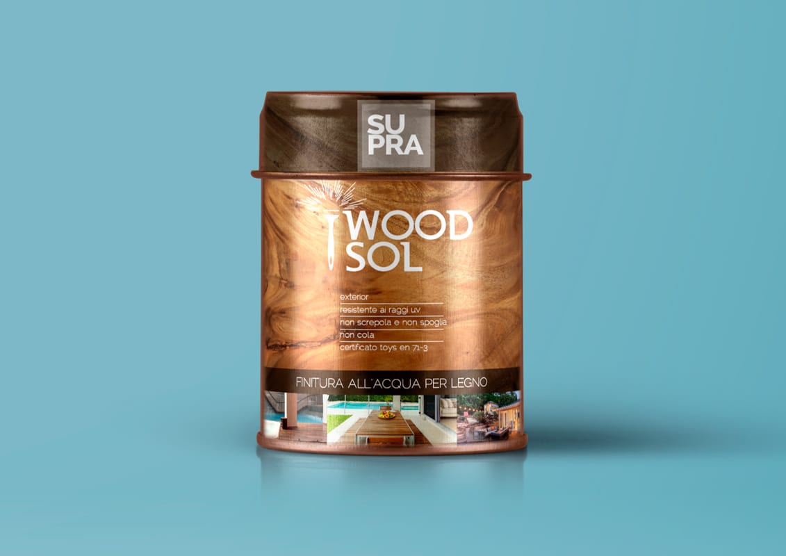 diseño de latas de pintura para marca internacional