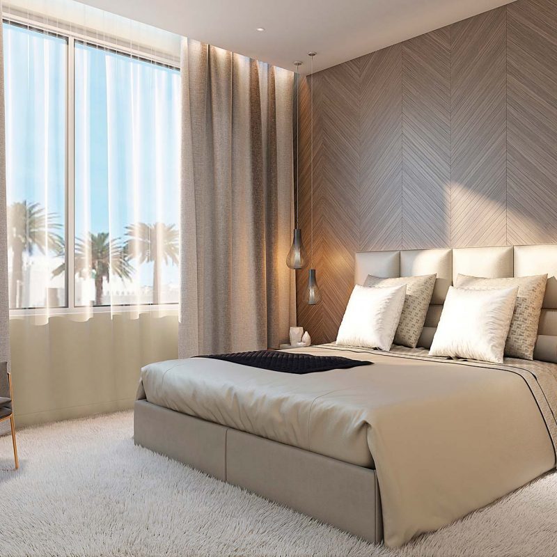 decoración de dormitorio para apartamento de lujo en tanger