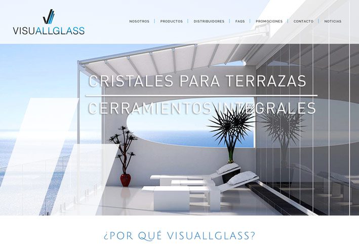 diseño de landing page para empresa de cerramientos