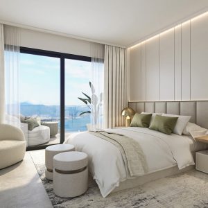 dormitorio en 3d infografia