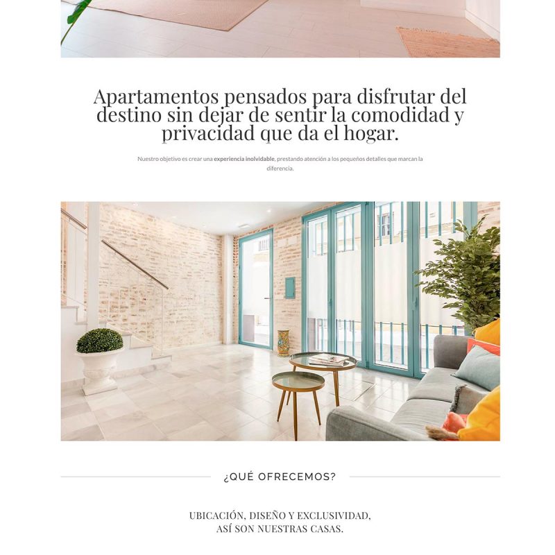 HOMELYHOMEMADRID DISEÑO WEB APARTAMENTOS VACACIONALES