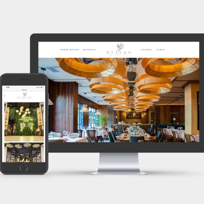 MITIKO MADRID DISEÑO DE WEB PARA RESTAURANTE EN MADRID ASIATICO