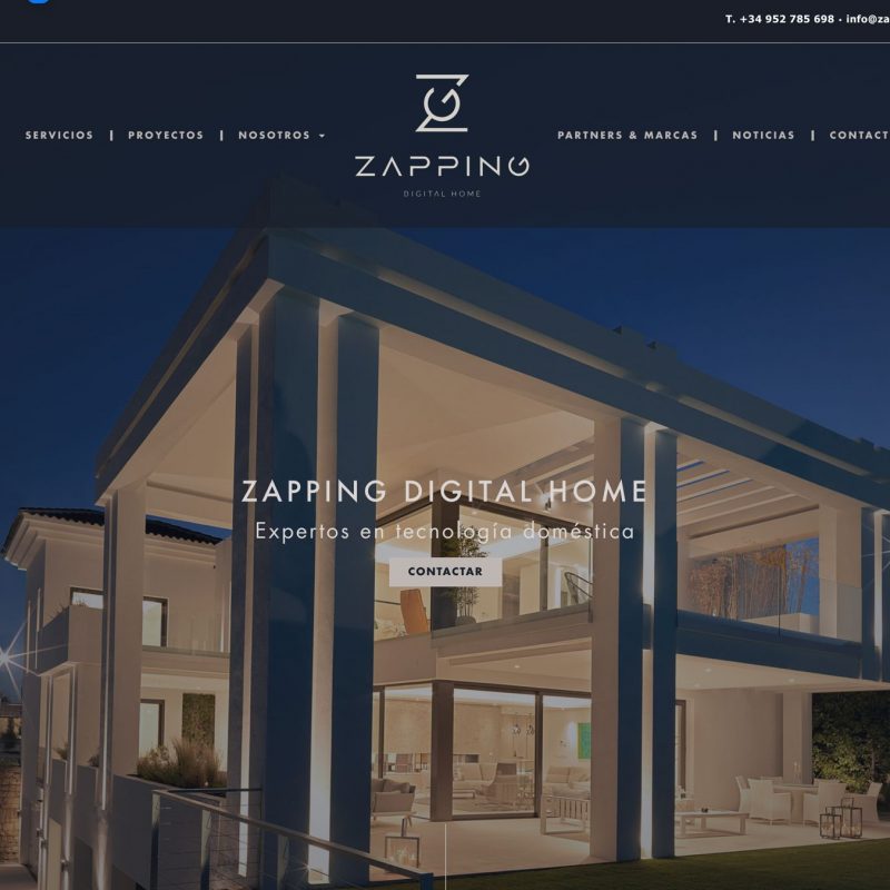 ZAPPING MÁLAGA DISEÑO WEB TECNOLOGIA DOMESTICA