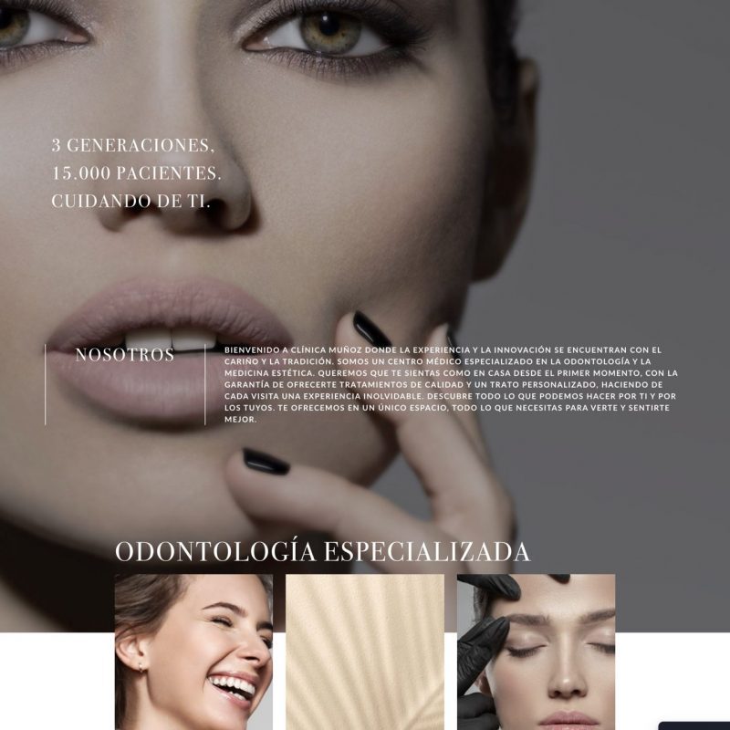 CLINICAMUÑOZMÁLAGA DISEÑO WEB CLINICA ESTETICA